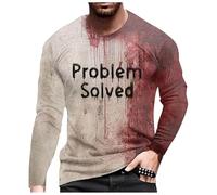 Camiseta con texto en inglés "I'm Fine It's Not My Bloody", camiseta sangrienta de Halloween, camisetas retro con texto en inglés "I'm Fine Bloody Scary", camisetas gráficas de película manchada