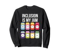 Camiseta con Texto en inglés Inclusion Is My Jam Special Education Teacher Autism Sudadera