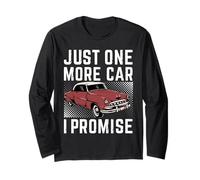 Camiseta con Texto en inglés Just One More Car I Promise Manga Larga