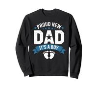 Camiseta con texto en inglés "Proud New Dad" Cute Its A Boy Gifts Baby Father's Day Sudadera