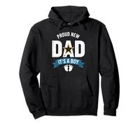 Camiseta con texto en inglés "Proud New Dad" Cute Its A Boy Gifts Baby Father's Day Sudadera con Capucha