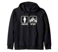 Camiseta con Texto en inglés Your Wife, My Wife Motorbike - Motorcycle Dad Mom Sudadera con Capucha