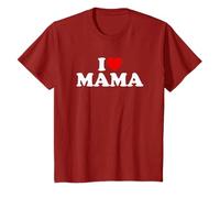 Camiseta con texto "I Love Mama para niño y niña Camiseta