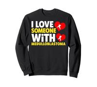 Camiseta con Texto I Love Someone with Meduloblastoma - Cáncer Infantil Sudadera