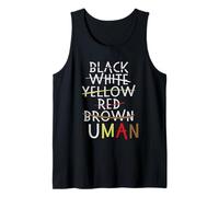 Camiseta contra el Racismo no Racism Derechos Humanos Camiseta sin Mangas