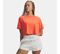 Under Armour Camiseta corta de manga corta para mujer, (690) Rojo Venom/Blanco, S