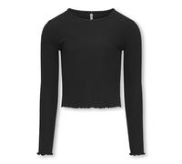 Camiseta corta de manga larga Niña Talla 153/156 cm (13/14 años). Color Negro