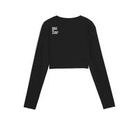 Camiseta corta de manga larga PUMA x HYROX SHAPELUXE para mujer, Ropa, Negro, L L