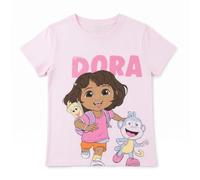 Camiseta Corta Dora la Exploradora para Niños y Niñas - Camiseta Infantil Transpirable, Suave y Cómoda, Ropa para Verano, Uso Diario y Excursiones