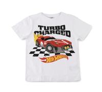 Camiseta Corta Hot Wheels para Niños y Niñas - Camiseta Infantil de Manga Corta Transpirable y Cómoda, 100% Algodón, Ropa para Verano, Uso Diario y Excursiones
