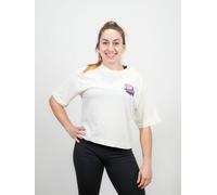 Camiseta corta oversize Hard Work Pays Off - Blanco roto / XS