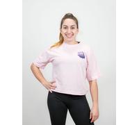 Camiseta corta oversize Hard Work Pays Off - Rosa / M