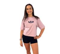 Camiseta corta oversize More Weight Less Excuses - Rosa / M