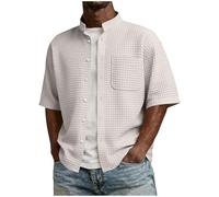Camiseta Corta para Hombre Camiseta De Entrenamiento De Manga Corta para Hombre Top Básico Tipo Camisa Casual Ligera Y Transpirable Contrastado Holgada Manga Cóactividades Al Libre
