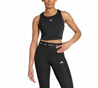 adidas Mujer Techfit Cropped Training Tank Top, Black, S
