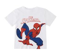 Camiseta Corta Spiderman para Niños y Niñas - Camiseta Infantil Marvel Transpirable y Cómoda, Ropa para Verano, Uso Diario y Excursiones