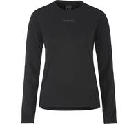Camiseta Craft ADV Essence LS 2, mujer, negra 36(S) Black