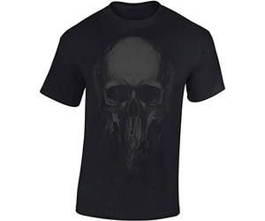 Camiseta: Cráneo - Skull - Halloween T-Shirt - Biker Regalo Hombre-s y Mujer-es - Noche Brujas - Calavera - Horror - Gamer - Película Terror Miedo - Fantasy - Apocalipsis - Zombi-e (XL)