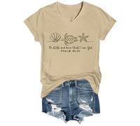 Camiseta cristiana con texto en inglés «Be Still and Know That I Am God» para mujer, inspiradora para Pascua, Jesús, Caqui-vt-1, M