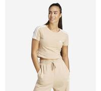 Camiseta Crop Slim Fitness Soft Training Adidas Mujer Beis L