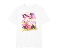 Camiseta Crossroads Triple Brit Camiseta, Hombre Tallas Grandes, Blanco, 2X Alto