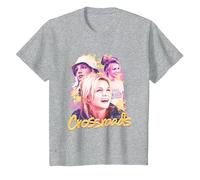 Camiseta Crossroads Triple Brit Camiseta, Niños, Gris Jaspeado, 2 años