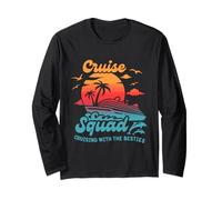 Camiseta Cruise Squad 2025, Friends Cruising With The Bestie Manga Larga