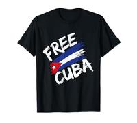 Camiseta Cuba Libre Bandera Cuba Camisetas Para Mujer Bandera Cuba Camiseta