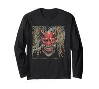 Camiseta Cyber Samurai Máscara De Demonio Japonés Manga Larga