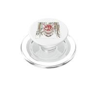 Camiseta Cyber Samurai Máscara De Demonio Japonés PopSockets PopGrip para MagSafe