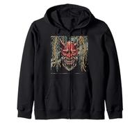 Camiseta Cyber Samurai Máscara De Demonio Japonés Sudadera con Capucha