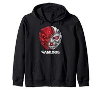 Camiseta Cyber Samurai Máscara De Demonio Japonés Sudadera con Capucha