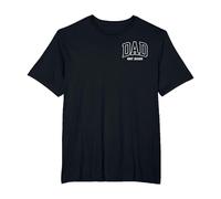 Camiseta Dad EST 2025, Anuncio de Embarazo, día del Padre Camiseta, Hombre Tallas Grandes, Negro, 5X Alto
