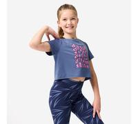 Camiseta Danza Modern'Jazz Niños Azul Marino Corte Crop Top 131-140cm 8-9A