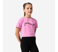 Camiseta Danza Modern'Jazz Niños Azul-Rosa Corte Crop Top 123-130cm 7-8A