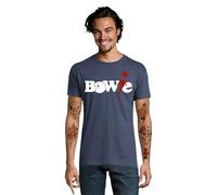 Camiseta David Bowie Pop,Rock, Concierto (L, Denin)