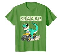 Camiseta de 4 Ruedas para niños pequeños T-Rex Braaap Quad Riding Camiseta