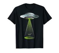 Camiseta de abducción extraterrestre UFO T Shirt Devon Rex Cat UFO para hombres Camiseta