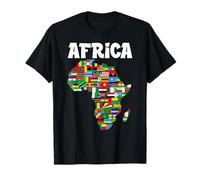 Camiseta de África orgulloso país africano banderas continente amor Camiseta
