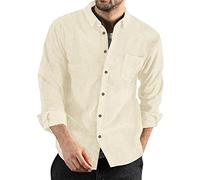 Camiseta de ajuste relajado para escapada de fin de semana para hombre, camiseta de algodón suave para vacaciones, pesca, negocios, fiesta, túnica gráfica, beige, L