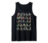 Camiseta de Alfabeto de Dinosaurios - ABC Dinosaurs Educational Camiseta sin Mangas