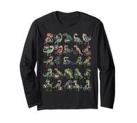 Camiseta de Alfabeto de Dinosaurios - ABC Dinosaurs Educational Manga Larga