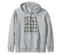 Camiseta de Alfabeto de Dinosaurios - ABC Dinosaurs Educational Sudadera con Capucha
