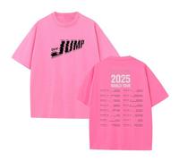 Camiseta de algodón Deadline 2025 World Tour con gráfico de Apoyo for el High Street Sport Cloth Shirt(A-Pink,S)