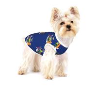 Camiseta de algodón estampada con la bandera de Nueva York para perros pequeños, cachorros, gatos