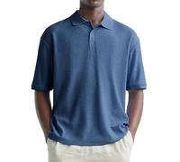 Camiseta de algodón para hombre, manga corta, aspecto transpirable, estilo polo, súper suave, ligera, mezcla de algodón y lino, holgada, casual, verano, uso diario, vacaciones, aspecto inteligente de