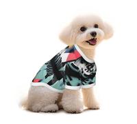 Camiseta de algodón para perros y gatos, geométrica abstracta Art1, chaleco de verano transpirable para perros pequeños, camiseta sin mangas suave para cachorros, ropa ligera para mascotas, talla L