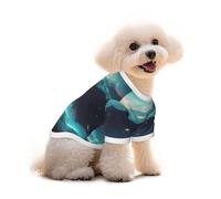 Camiseta de algodón puro con estampado de estrellas de ciencia ficción para mascotas, chaleco cómodo para perros y gatos, para ropa de invierno de verano pequeña y mediana