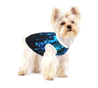 Camiseta de algodón sin mangas con diseño de estrellas para perro, chaleco para mascotas, camisetas ligeras estampadas para talla S