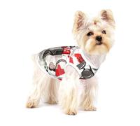 Camiseta de algodón sin mangas con perfume para mascotas, transpirable, para mascotas pequeñas